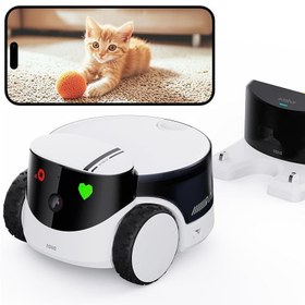 Resim Enabot ROLA PetPal 2.5K AI Kameralı Evcil Hayvan Robotu Depolama Modülü Dahil 