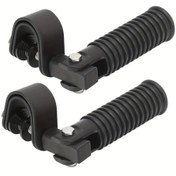 Resim Hightower Siyah Vintage Pedallar: Ayarlanabilir Dayanıklı Katlanır Motosiklet Ayaklıkları Yay Mekanizmalı 