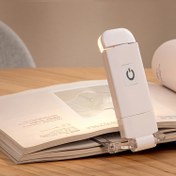 Resim Kompakt USB Şarj Edilebilir Okuma Lambası - Taşınabilir & Katlanabilir, Göz Koruma, 3 Ayarlanabilir Parlaklık Seviyesi, Kitap Klipsli Lamba, Yer Tasarruflu Tasarım, Gece Okuyucuları İçin İdeal, Şarj Edilebilir Kitap Lambası 