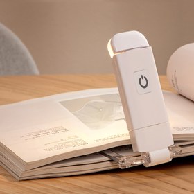 Resim Kompakt USB Şarj Edilebilir Okuma Lambası - Taşınabilir & Katlanabilir, Göz Koruma, 3 Ayarlanabilir Parlaklık Seviyesi, Kitap Klipsli Lamba, Yer Tasarruflu Tasarım, Gece Okuyucuları İçin İdeal, Şarj Edilebilir Kitap Lambası 