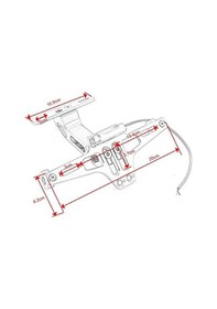 Resim Motosiklet Katlanır Plakalık Cnc Metal -ledli- Sinyal Bağlantılı Mavi 