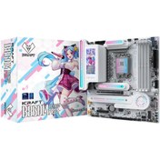 Resim MAXSUN mxn-80 İCraft B860M Cross PRO WIFI LGA1851 DDR5 8000Mhz M.2 HDMI mAtx Intel Anakart Beyaz 