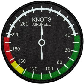Resim Ex Patch Uçak Hava Hızı Göstergesi Peç Patch 8 Cm 