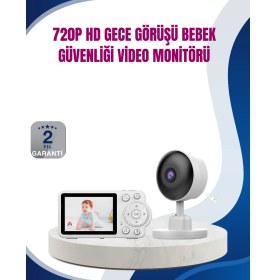 Resim 2.8 Inç Ekranlı Bebek Kamerası Gece Görüşlü ve Sesli Iişim 