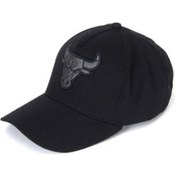 Resim Unısex Siyah Chicago Bulls Spor Şapka Siyah Işlemeli 