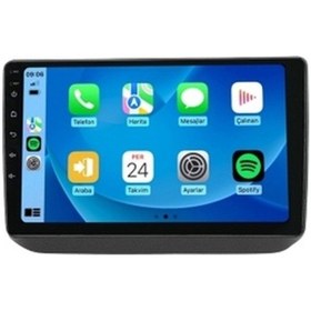 Resim Skoda Fabia 2008-2014 6gb Ram 64gb Hafıza 8 Çekirdek Carplay Kamera Android Multimedya 9" 