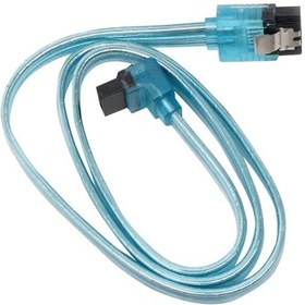 Resim 50Cm Sata 3.0 Data Kablosu Mavi L Model Kablo Metal Kilitli 