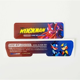 Resim POPKONSOL Nintendo Gameboy Advance Arka Yapıştırma Rockman Gba Back Tag Sticker Model 04 