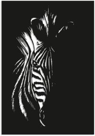 Resim NR Dizayn (21) Zebra Dekoratif Metal Tablo 49 X 34 