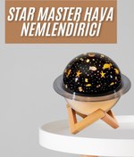 Resim AyrStore Hava Nemlendirici Led Işıklı Gece Lambası Yıldız Görünümlü Renk Değiştiren 