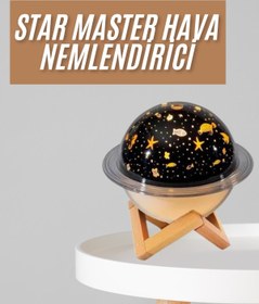 Resim AyrStore Hava Nemlendirici Led Işıklı Gece Lambası Yıldız Görünümlü Renk Değiştiren 