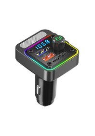 Resim Lapas Fmt-01 36w Hızlı Şarj Destekli Dijital Göstergeli Bluetooth Fm Transmitter Siyah 
