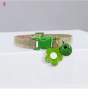 Resim Soulader Sevimli Kedi Tasması Küçük Beden Ayarlanabilir Yavru Kedi Yaka Tasması Desenli Çanlı Kolye Aksesuarları 