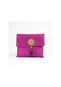 Resim Seccade + Tesbih Seti Şantuk Kese, Mor Lacivert 110 x 64 