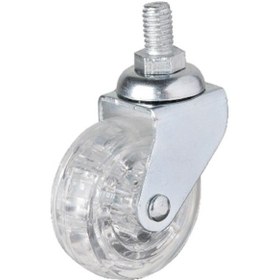 Resim Hts 326 - 50x20 Mm Şeffaf Makaralı Vidalı Teker 4 Adet Tdrtr 