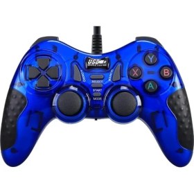 Resim Lidyahan Store Çift Analoglu Kol USB Pc Bilgisayar Ps3 Oyun Kolu Gamepad Joystick (Lacivert) 