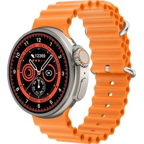Resim K9 Ultra Pro Bluetooth Arama - Kablosuz Şarj - NFC Akıllı Saat 