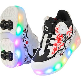 Resim sepona PATENLİ IŞIKLI SPOR AYAKKABISI 4 TEKERLEKLİ PATEN – ON/OFF Tuşlu 