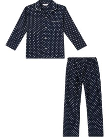 Resim Çocuklar için Puantiye Desenli Pijama Takımı - 9-10Y 