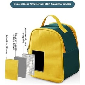 Resim 4 Gözlü Çelik Termal Çanta Okul, Piknik Ve Seyahat İçin Taşınabilir Bento Kutusu Yemek Kabı Diğer 