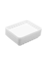 Resim Tek Kullanımlık Mod 2 - 500 Gr. Beyaz Köpük Kase Tabak - 18x13x3 Cm. - 10 Adetlik 1 Paket Beyaz 