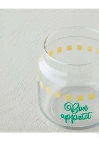 Resim English Home Dolce Vita Cam Kavanoz 350 Ml Sarı Sarı 