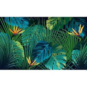 Resim Tropikal Yapraklar Duvar Kağıdı (361178228) 