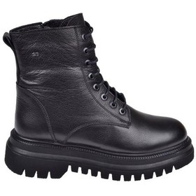 Resim Castle Black Hakiki Deri Kadın Bot Sk-27400 Siyah Siyah 