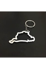 Resim Schulzz EU Nürburgring Pist Haritası Şeklinde Anahtarlık 