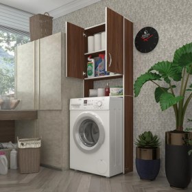 Resim Kenzlife çamaşır makinesi dolabı veronika cvz 180*066*20 banyo çift kapaklı arkalıksız 