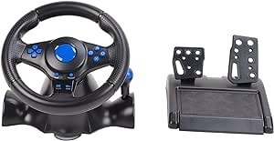 Resim Racing Game Wheel, Game direksiyon 7'si 1 arada gerçekçi tak ve çalıştır titreşim, Android için, PS4 için, Xbox 360 için 