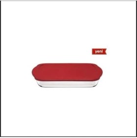 Resim Paşabahçe Borcam Kırmızı Kapaklı Dikdörtgen Saklama Kabı 