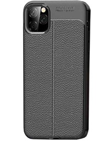 Resim Microcase Apple iPhone 11 Pro Leather Tpu Silikon Kılıf - Siyah 
