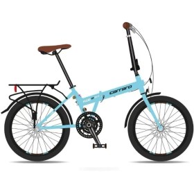 Resim Carraro Flexi 121 Hd - 20 Jant 21 Vites Katlanır Bisiklet - Mavi / Siyah Krom 