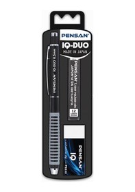 Resim Iq Duo 0.5mm Mekanik Kurşun Kalem Seti - Siyah Çok Renkli 