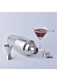 Resim Zem Çelik Kokteyl Shaker Seti 4'lü 