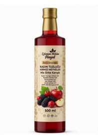 Resim 3 Şişe Lokman Hekim Hayat Kadın Tuzluğu Berberin Kırmızı Meyveler Mix Sirke Karışık 3x500 Ml 