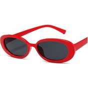Resim Joyhub Hainan Shenda Retro Oval Güneş Gözlüğü Kırmızı Wpswl3 Kırmızı 