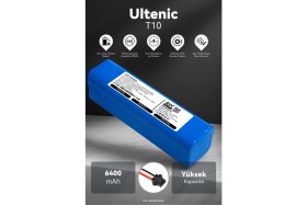 Resim Ultenic T10 6400MAH Robot Süpürge Bataryası - Maksimum Ömür, Güvenli Şarj Koruması 