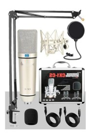 Resim markentegra Üst Seviye Condenser Stüdyo Ses Kayıt Mikrofonu Standı ve Filtre Seti 