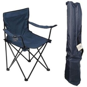 Resim Katlanabilir Kamp Sandalyesi Lacivert 