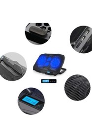 Resim JUNGLEE Işıklı Laptop Soğutucu 4 Fanlı 17 In S-18 