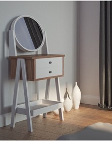 Resim Nesseshop Nesse Rose Makyaj Masası Dekoratif Ve Kullanışlı 