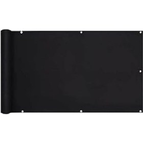 Resim 9.5 Metre X 60 Cm Siyah Renk Polyester Balkon Demiri Brandası Su Geçirmez 1.sınıf 650g Çok Renkli 