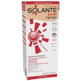 Resim Solante Acnes Tinted Losyon Spf 50+ Faktör 50 ml 