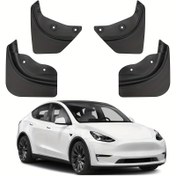 Resim For Tesla Model Y 2025 (Juniper) için Yükseltilmiş Sıçrama Koruyucu - Araç Çamur Koruma, Delme Gerektirmez, Yapışmaz, Fender & Lastik Koruma (4 adet Set), Araba için Çamur Flapları 