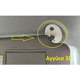 Resim Ayyüce 3d, Toyota Yaris Uyumlu Silecek Menteşesi , 2 Adet , Siyah Renk 
