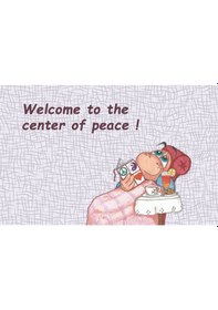 Resim Center Of Peace Kapı Önü Paspas Lovebug-t 