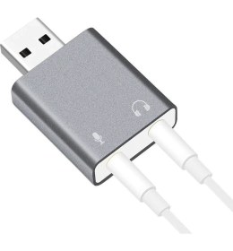 Resim KEEPRO Usb Harici 7.1 Kanal Stereo Ses Kartı Kulaklık Mikrofon Girişli 