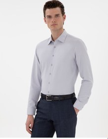 Resim Pierre Cardin Erkek Gri Gömlek Desenli 50303375-vr024 Gri 